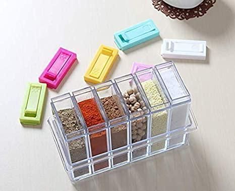 Кухонная подставка с шестью емкостями для специй Seasoning six piece set TV65 фото