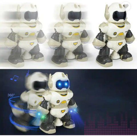 Танцюючий світиться робот Rotating Robot 6678-5 фото