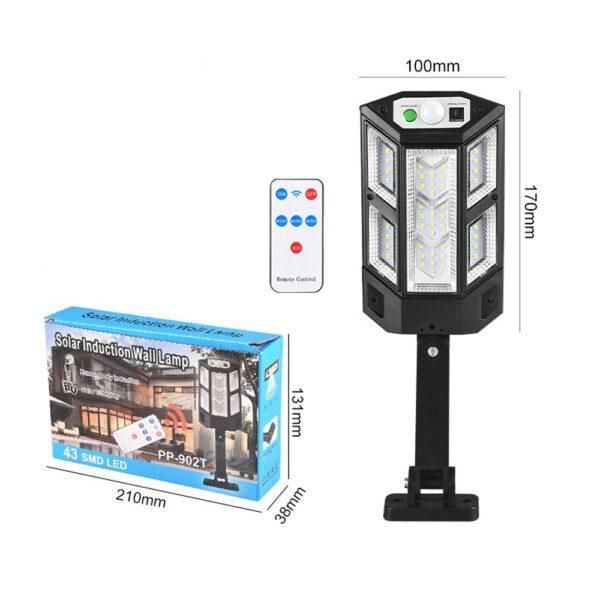 Уличный фонарь solar wall lamp PP-900C 59 диодов TV0700 фото