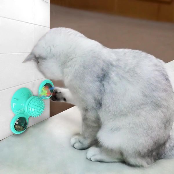 Повертайте іграшку для кішок ROTATE WINDMILL CAT вітряного млина з котячою м'ятою і світлодіодною кулею (120) VEN0132 фото