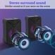 Колонки для ПК Aoas e-005, з підтримкою USB 2.0 зі світлодіодною підсвіткою, 3,5 мм. Колір &mdash; Чорний VEN0289 фото 3