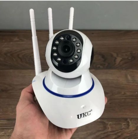 IP-камера відеоспостереження WiFi UKC V380 Q5 Y 1 автономна для дому поворотна. Программа v380 pro TVY00 фото
