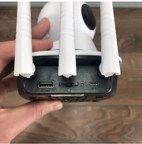 IP-камера відеоспостереження WiFi UKC V380 Q5 Y 1 автономна для дому поворотна. Программа v380 pro TVY00 фото