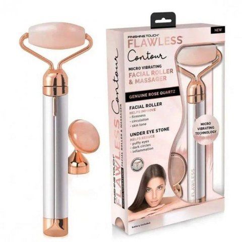 Масажер Flawless Facial Massager Roller роликовий від темних кіл для обличчя з 2 насадками &ndash; ручний портативний ролер під очима TV293A фото