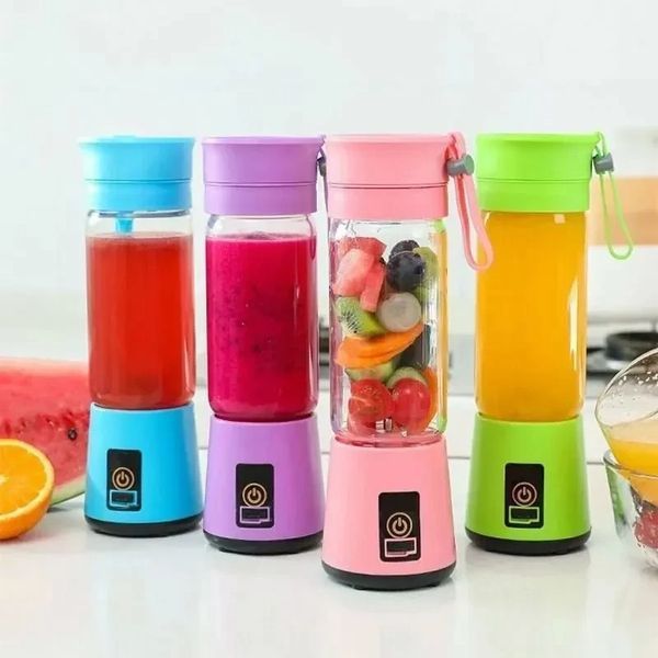 Портативный смузи блендер беспроводной Juice Cup HM-03 с 6-я ножами от USB VEN229 фото
