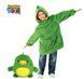 Дитячий плед-худі толстовка халат з капюшоном і рукавами 3 в 1 Huggle Pets Hoodie зелений TV-094 фото 5