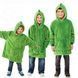 Дитячий плед-худі толстовка халат з капюшоном і рукавами 3 в 1 Huggle Pets Hoodie зелений TV-094 фото 9
