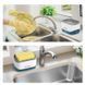 Дозатор для мийного засобу натискний з губкою Soap pump and sponge Біло-сірий VEN0218213 фото 5