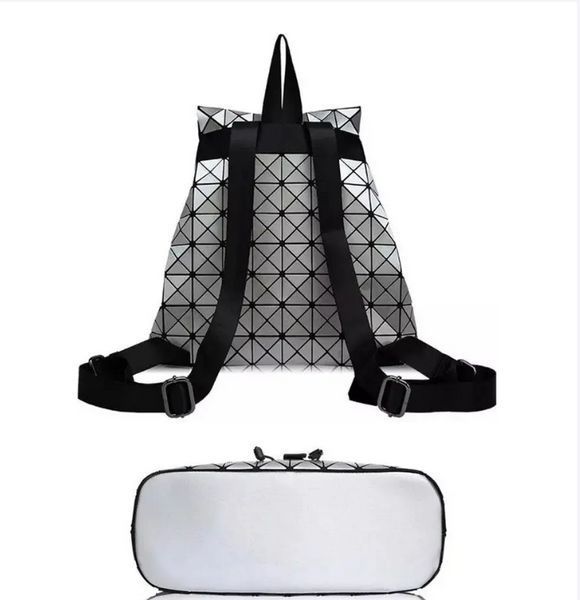 Спортивный рюкзак женский маленький Геометрический Бао Бао Женский, Bao Bao Issey Miyake Silver VEN356 фото