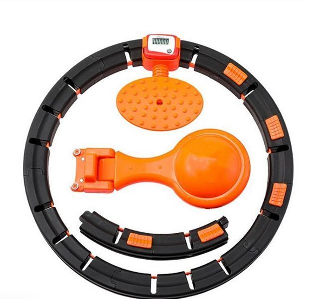 Масажний обруч Intelligent Hula Hoop відцентровим кулею і лічильником для схуднення живота хулахап TV681 фото