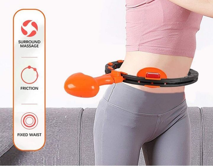 Масажний обруч Intelligent Hula Hoop відцентровим кулею і лічильником для схуднення живота хулахап TV681 фото
