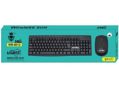 Бездротовий комплект клавіатури та мишки Wireless suit WB-8012 24Ghz VEN0286 фото