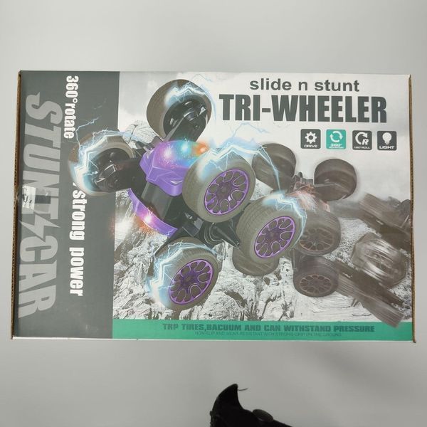 Машинка перевертыш на радио управлении Tri wheeler slide n stunt S1 фото