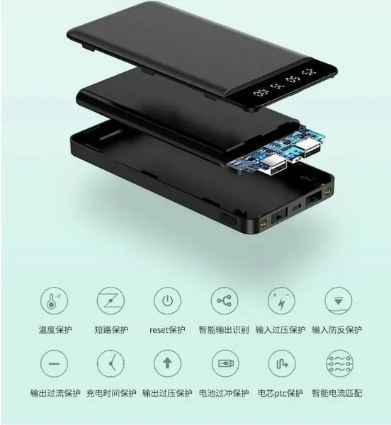 Power Bank 20000 мА&middot;год 5V2A Зарядний пристрій для швидкого заряджання смартфонів Портативний зовнішній акумулятор P-20 фото