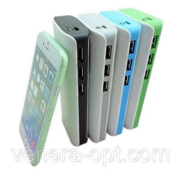 Портативное Зарядное устройство Power Bank 12000mAh на 3 USB 2354 фото