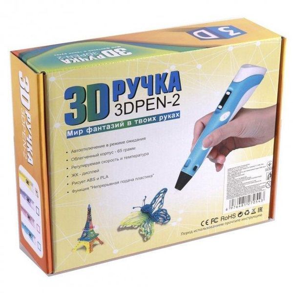 3D-ручка для малювання 3DPen-2 з дисплеєм, підставка, пластик TV58 фото