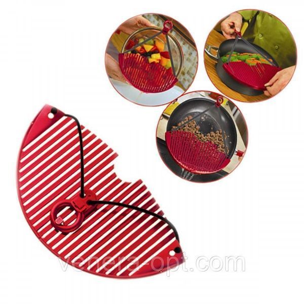 Друшляк-накладка для зливу води Better Strainer 5-7 фото