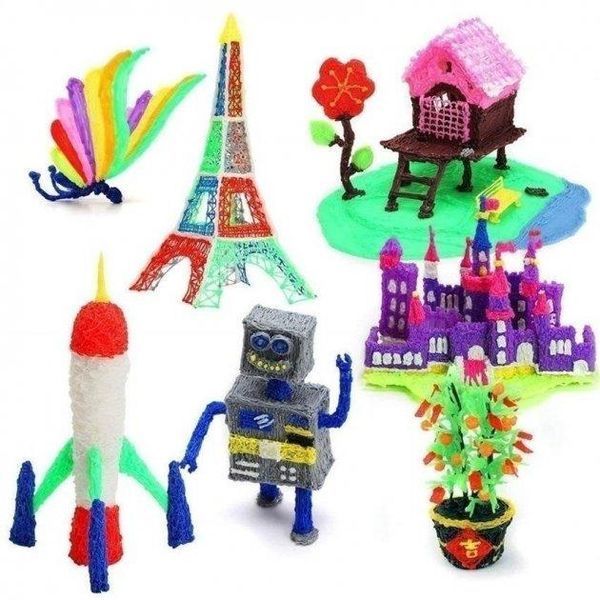 3D-ручка для малювання 3DPen-2 з дисплеєм, підставка, пластик TV58 фото