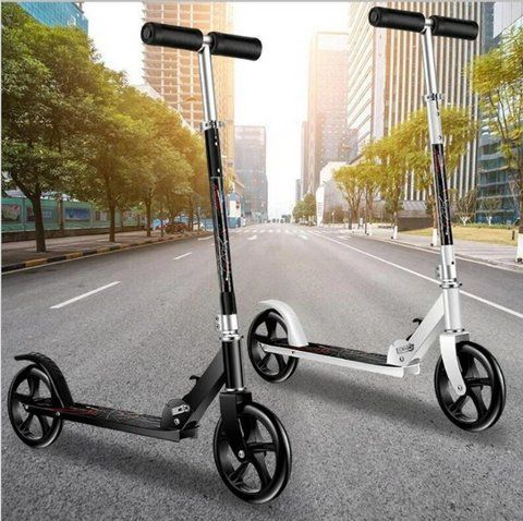 Двухколёсный самокат Scooter 888 для подростков складной с подножкой Scooter BT-3 (6) BT2 фото