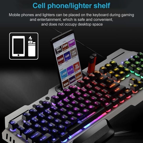 Ігрова клавіатура з RGB-підсвіткою і постачанням для телефона AOASMODE L M-1000 USB (20) VEN284 фото