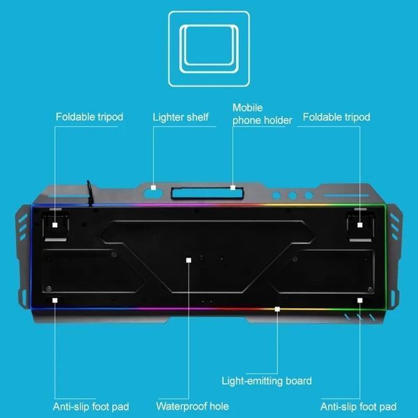 Ігрова клавіатура з RGB-підсвіткою і постачанням для телефона AOASMODE L M-1000 USB (20) VEN284 фото