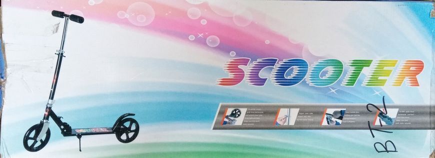 Двоколісний самокат Scooter 888 для підлітків складаний з підніжкою Scooter BT-3 (6) BT2 фото