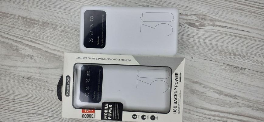 Power Bank 30000 мА&middot;год 5V2A Зарядний пристрій для швидкого заряджання смартфонів Портативний зовнішній акумулятор P-30 фото