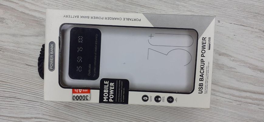 Power Bank 30000 мА&middot;год 5V2A Зарядний пристрій для швидкого заряджання смартфонів Портативний зовнішній акумулятор P-30 фото