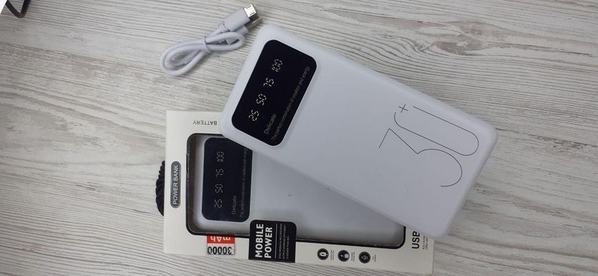 Power Bank 30000 мА&middot;год 5V2A Зарядний пристрій для швидкого заряджання смартфонів Портативний зовнішній акумулятор P-30 фото