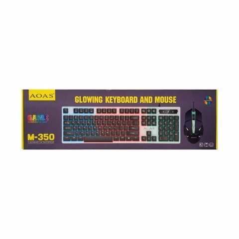 Дротова ігрова клавіатура з підсвіткою LED GAMING KEYBOARD + Миша Linmony M-350 VEN283 фото