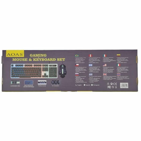 Проводная игровая клавиатура с подсветкой LED GAMING KEYBOARD + Мышь Linmony M-350 VEN283 фото