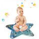 Развивающий игровой детский водный надувной коврик с водой и рыбками акваковрик звезда PL6 фото 1