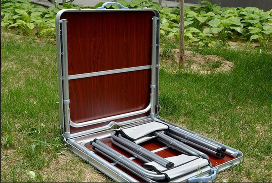 Стіл складаний + 4 стільця. Складаний столик для пікніка - folding table. Дуже легкий, компактний стіл для пікнік BIG TABLE2 фото