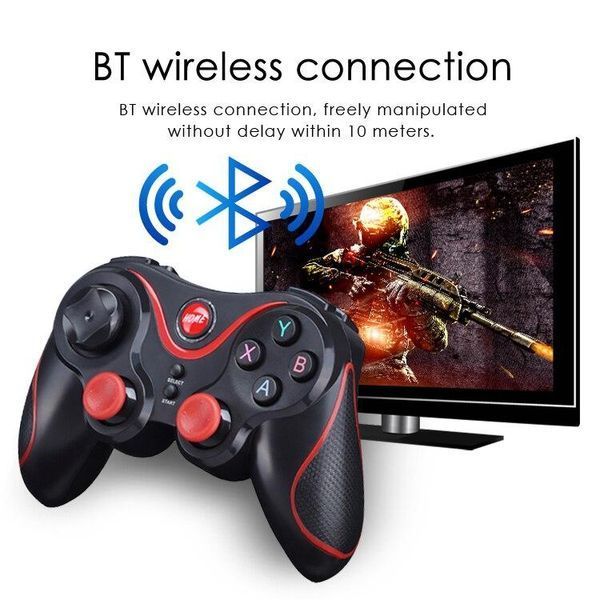 Бездротовий Bluetooth джойстик для смартфона iOS Android UKC Gen Game V8 Black/Red VEN112 фото