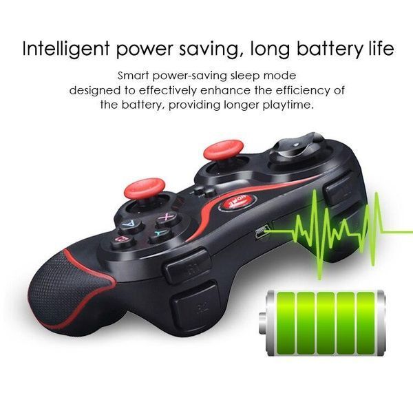 Бездротовий Bluetooth джойстик для смартфона iOS Android UKC Gen Game V8 Black/Red VEN112 фото
