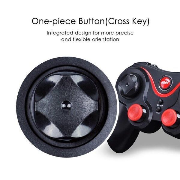 Бездротовий Bluetooth джойстик для смартфона iOS Android UKC Gen Game V8 Black/Red VEN112 фото