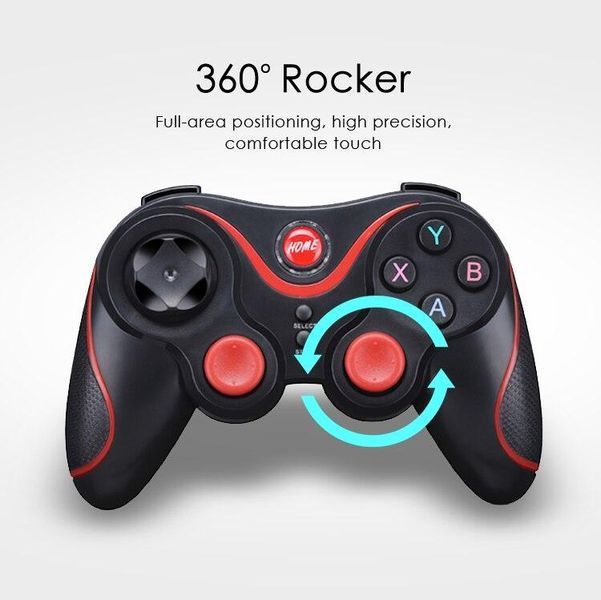 Бездротовий Bluetooth джойстик для смартфона iOS Android UKC Gen Game V8 Black/Red VEN112 фото