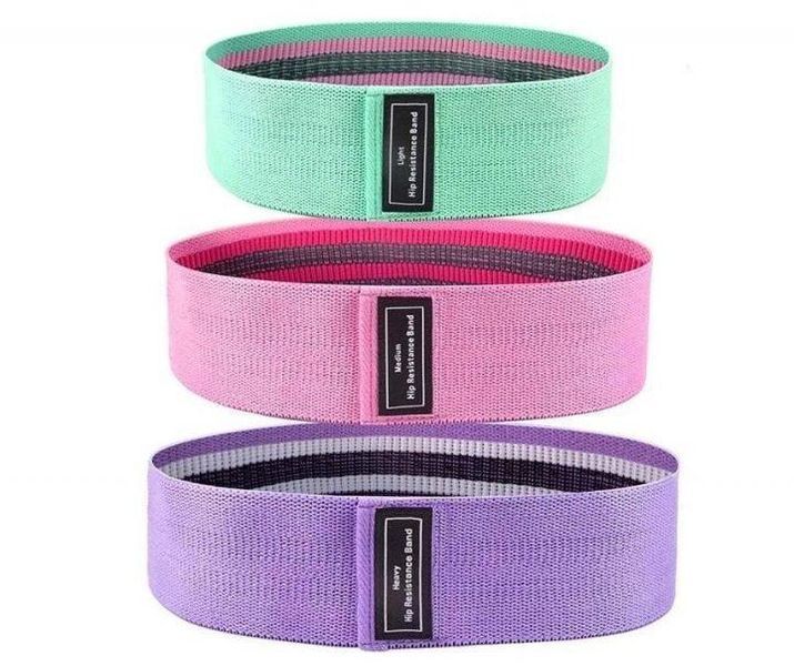 Набір тканинних фітнес-гумок Luting Hip resistance bands 3 штуки TV253 фото
