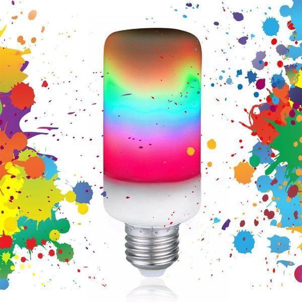 Лампа світлодіодна декоративна з LED ефектом полум'я у формі кукурудзи LED фото