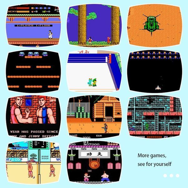 Игровая консоль X12 1000 игр, приставка 16 ГБ поддержка FC,GB, GBA, GBC, MD, NES, SFC, PS и аркадные игры(50) VEN115 фото