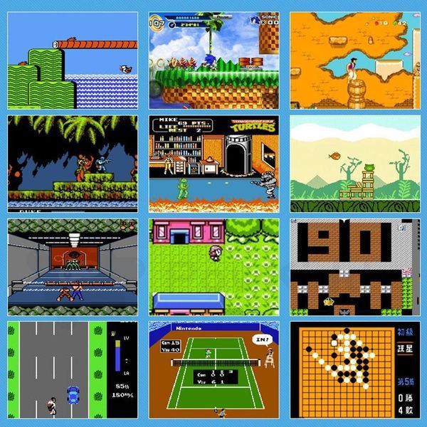 Игровая консоль X12 1000 игр, приставка 16 ГБ поддержка FC,GB, GBA, GBC, MD, NES, SFC, PS и аркадные игры(50) VEN115 фото