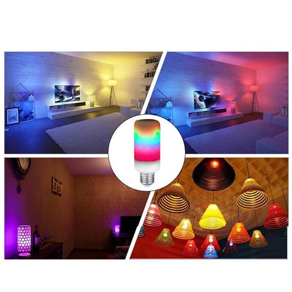 Лампа світлодіодна декоративна з LED ефектом полум'я у формі кукурудзи LED фото