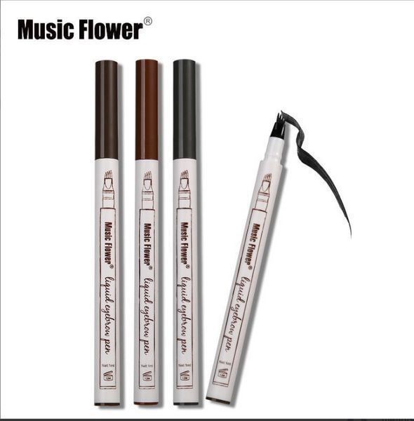 Олівець для брів Водостійкий Music Flower світло-коричневий, коричневий, темно-сірий VEN342 фото