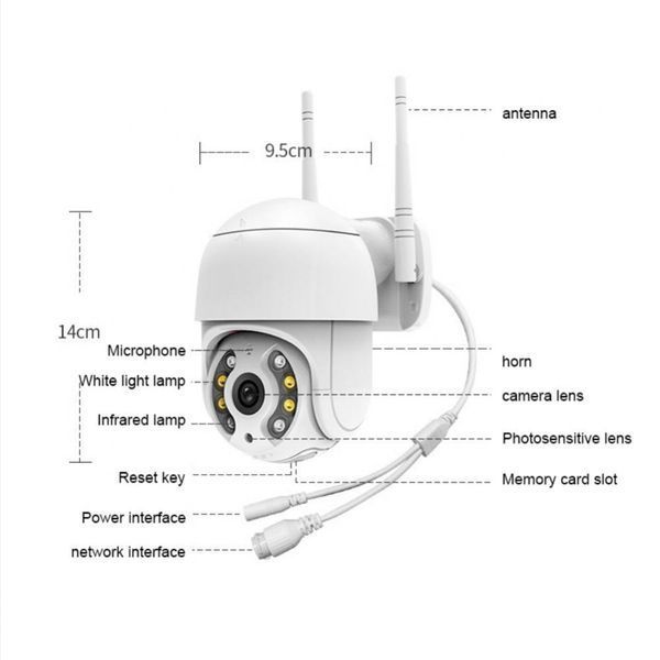 Вулична поворотна IP-камера AI-Smaint Програма: V360 Pro (50) VEN0255 фото