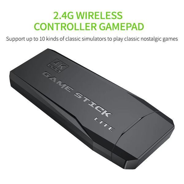 Игровая приставка Game Stick Lite 64 Gb для ТВ, 4k Ultra HD, 2 геймпада VEN116 фото