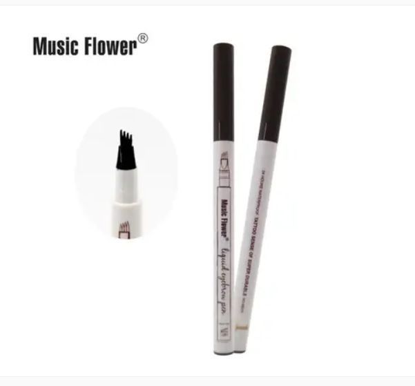 Олівець для брів Водостійкий Music Flower світло-коричневий, коричневий, темно-сірий VEN342 фото