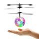 Летающий шар вертолет Flying Ball JM-888 с подсветкой и сенсорным управлением для детей Прозрачный 888 фото 2