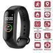 Фітнес браслет Smart Band М4 Чорний вимірювання АТ і насичення кисню в крові Крокомір M4 фото 1