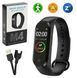Фітнес браслет Smart Band М4 Чорний вимірювання АТ і насичення кисню в крові Крокомір M4 фото 2