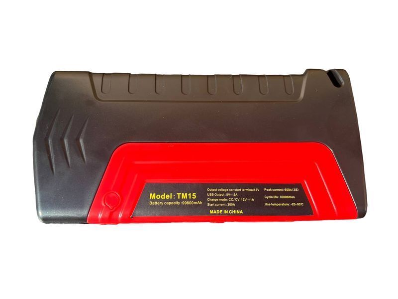 Пусковое устройство c зарядкой под ноутбук TM15-B пласти 99800 mAh 12v USB 5V-2V Start current 300 A VEN24B фото